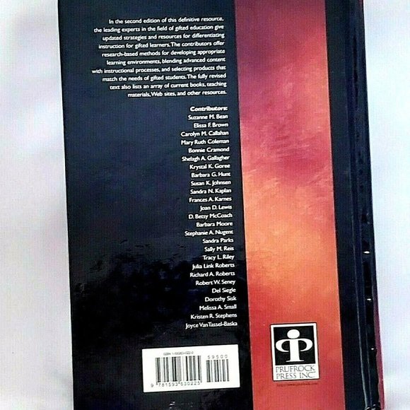 Methods and Materials for Teaching the Gifted (2005 2nd Edition) NEW Karnes Bean - Picture 5 of 5